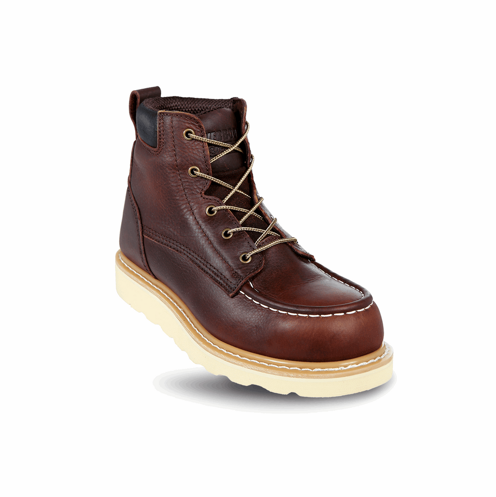 Ever Boots Corporation Miner Men's Steel Toe Moc Toe Work Boots Brown